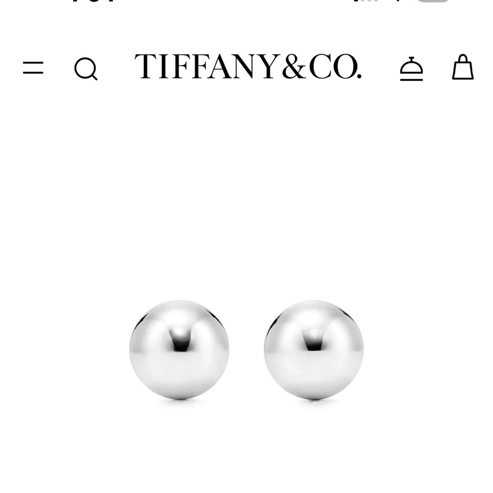 Tiffany & Co. Shimmering Silver Sphere Earrings